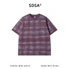 SDSA男装2026新款高贵轻奢美式扎染斜纹分割圆领短袖T恤百搭时尚 商品缩略图0