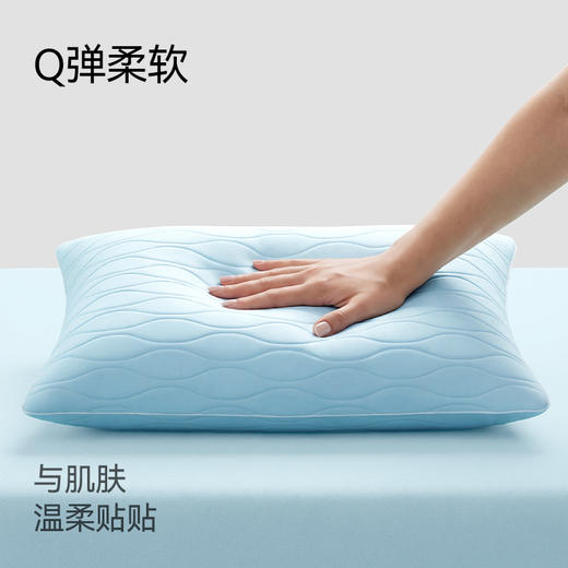 绘睡 呼呼凉感枕套 A类抗菌 冰丝透气枕头套纯色 一对装48*74cm 商品图2