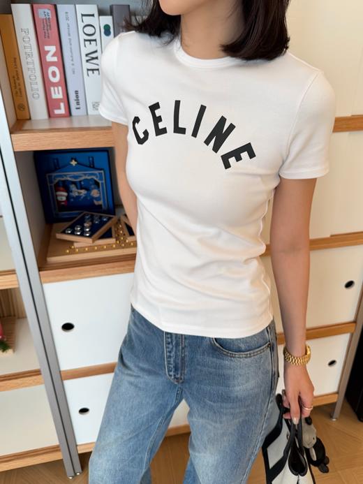 赛琳 最新品🆕26SS字母修身T恤 商品图4