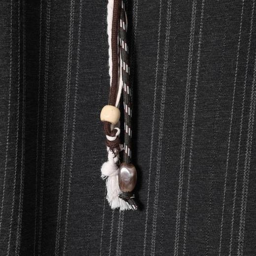 SDSA男装2026新款高贵轻奢潮牌竖纹编织抽绳休闲裤新中式垂感长裤 商品图2