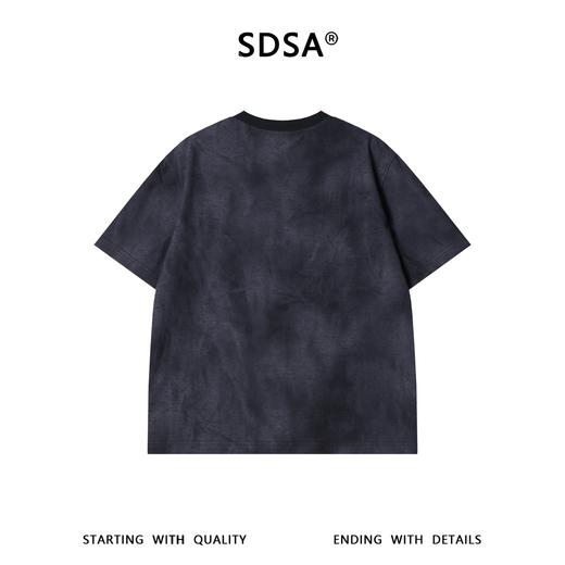 SDSA男装2026新款高贵轻奢潮牌扎染提花拉链开衫短袖T恤百搭时尚 商品图4
