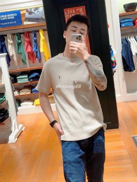拉夫家华夫格圆领衫T恤