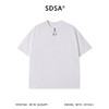 SDSA男装2026新款高贵轻奢抽绳亨利领短袖T恤宽松插肩袖休闲上衣 商品缩略图0