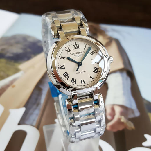 【99新】LONGINES 浪琴L8.113.4.71.6自动机械机芯日期显示30MM（女款）心月系列精钢060426AK12 商品图3