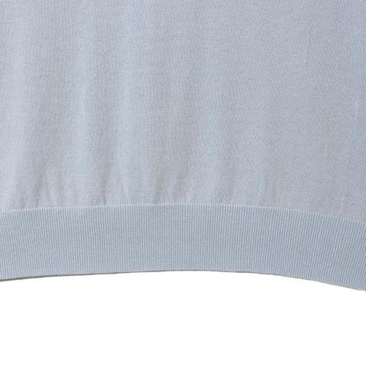 SDSA男装2026新款高贵轻奢老钱风细闪半纽扣翻领T恤针织百搭上衣 商品图3