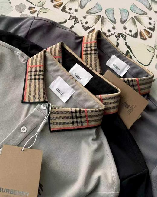 26SS巴宝莉经典条纹商务休闲Polo 商品图8