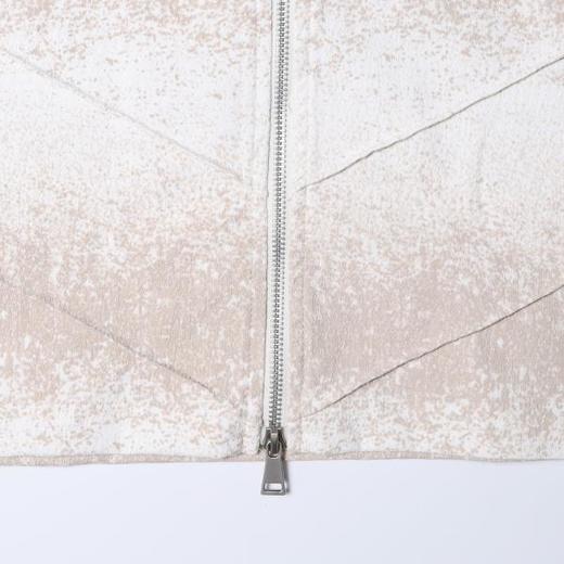 SDSA男装2026新款高贵轻奢韩系扎染裁剪拉链开衫短袖T恤百搭时尚 商品图3