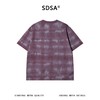 SDSA男装2026新款高贵轻奢美式扎染斜纹分割圆领短袖T恤百搭时尚 商品缩略图4