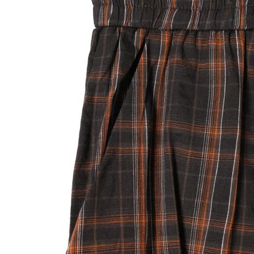 SDSA男装2026新款高贵轻奢复古格纹格子抽绳休闲裤垂感慵懒风长裤 商品图3