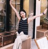 一店d 来搞𝐬𝐞𝐥𝐟 𝐰𝐡𝐨❗️​​镂空无袖针织马甲➕条纹针织衫 娜扎、孙千同款 主打极简设计与高级感的风格设计真的高级了！注重剪裁与细节的设计 将基础款的设计感太出圈啊  好喜欢 商品缩略图10