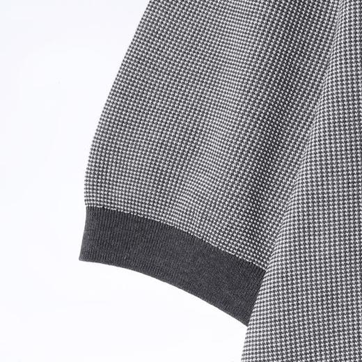 SDSA男装2026新款轻奢撞色华夫格半拉链短袖Polo衫宽松休闲上衣 商品图2