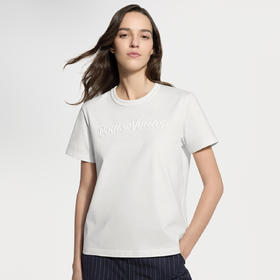 驴家 26ss刺绣字母标识短袖T恤