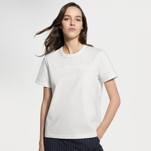 驴家 26ss刺绣字母标识短袖T恤 商品图0