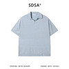 SDSA男装2026新款高贵轻奢老钱风纯色简约针织海鸥领短袖T恤百搭 商品缩略图0