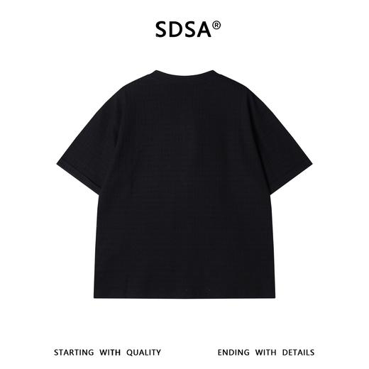 SDSA男装2026新款肌理感半纽扣亨利领短袖T恤宽松圆领休闲上衣 商品图4