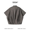 SDSA男装2026新款高贵轻奢潮牌机能风插肩袖黑衬衫宽松短袖 商品缩略图4