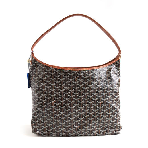 【95新】GOYARD戈雅棕色老花子母包HOBO单肩包腋下包女士070426TJ19 商品图3