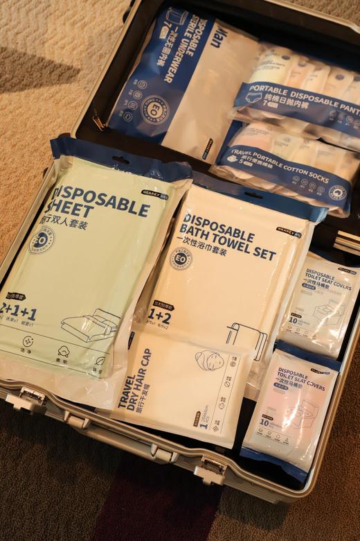 【GRAREY格瑞亚旅行用品合集】一次性床单四件套/浴巾毛巾/马桶垫/内裤等WD 商品图4