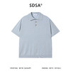SDSA男装2026新款高贵轻奢老钱风细闪半纽扣翻领T恤针织百搭上衣 商品缩略图0