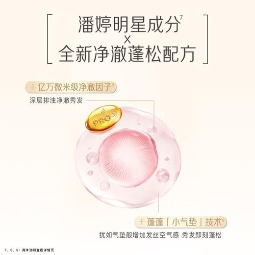 潘婷 3分钟奇迹洗发水净澈蓬松桃子 470g/瓶 商品图3