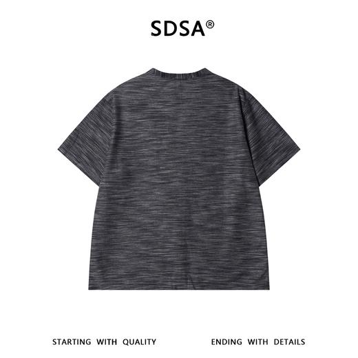 SDSA男装2026新款轻奢细条纹V领短袖开衫衬衫宽松垂感休闲上衣 商品图4