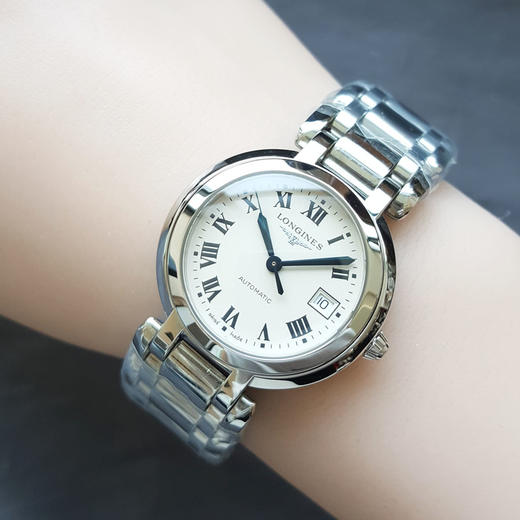 【99新】LONGINES 浪琴L8.113.4.71.6自动机械机芯日期显示30MM（女款）心月系列精钢060426AK12 商品图8