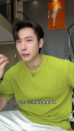 26T230SDSA男装2026新款高贵轻奢日系复古纯色肌理圆领短袖T恤百搭上衣