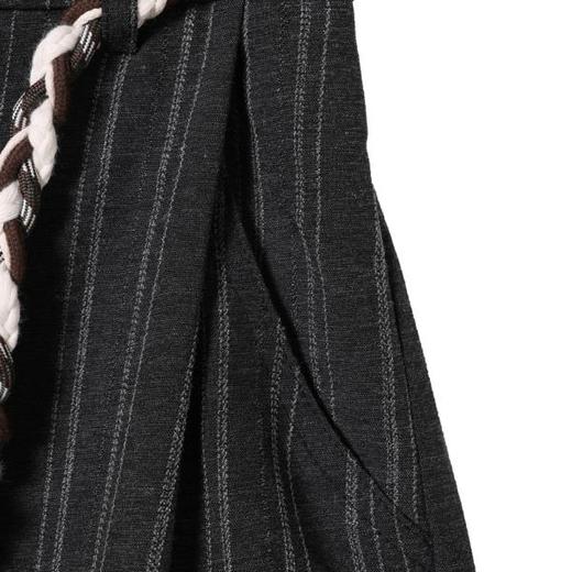 SDSA男装2026新款高贵轻奢潮牌竖纹编织抽绳休闲裤新中式垂感长裤 商品图3