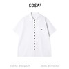 SDSA男装2026新款高贵轻奢肌理竖纹翻领短袖衬衫宽松休闲上衣 商品缩略图0