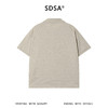 SDSA男装2026新款轻奢网眼肌理感单扣翻领短袖polo衫宽松休闲上衣 商品缩略图1
