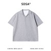 SDSA男装2026新款轻奢假两件V领翻领短袖Polo衫宽松通勤休闲上衣 商品缩略图0
