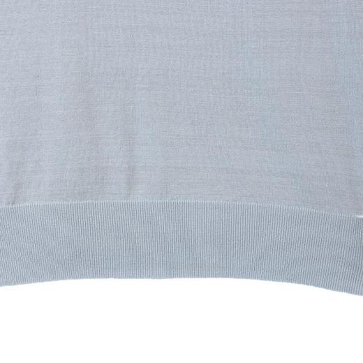 SDSA男装2026新款高贵轻奢老钱风纯色简约针织海鸥领短袖T恤百搭 商品图3