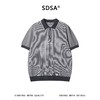 SDSA男装2026新款轻奢撞色华夫格半拉链短袖Polo衫宽松休闲上衣 商品缩略图0