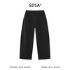 SDSA男装2026新款轻奢舒适后背烫钻字母黑色休闲裤美式街头宽松 商品缩略图0