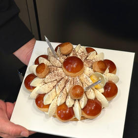 LITTLE WITCH香草焦糖巧克力圣多诺黑生日糕 6英寸