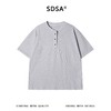 SDSA男装2026新款肌理感半纽扣亨利领短袖T恤宽松圆领休闲上衣 商品缩略图0