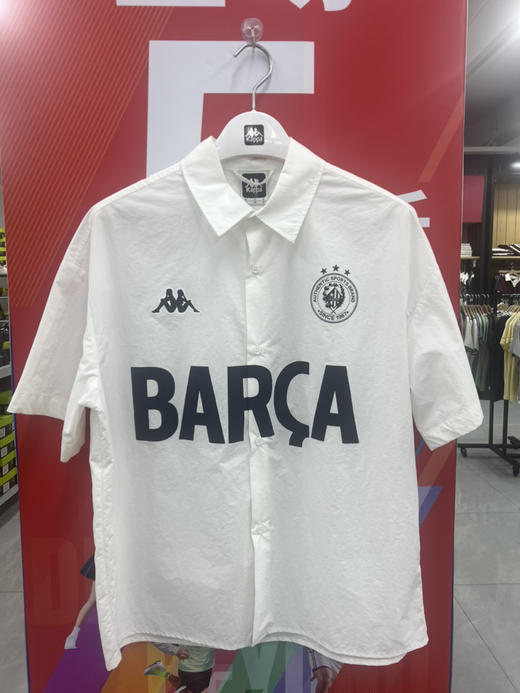 XY｜卡帕背靠背Kappa夏款男女同款运动休闲短袖衬衫K0FW2SD01-012 商品图0