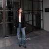 THESOONG/慵懒廓形 重磅意制自然褶皱女士黑色小西装外套8636 商品缩略图0