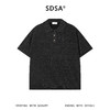 SDSA男装2026新款高贵轻奢老钱风细闪半纽扣翻领T恤针织百搭上衣 商品缩略图0