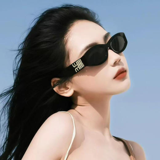 爆款2026新款 时尚猫眼墨镜 女士防紫外线开车高级感太阳眼镜 商品图0