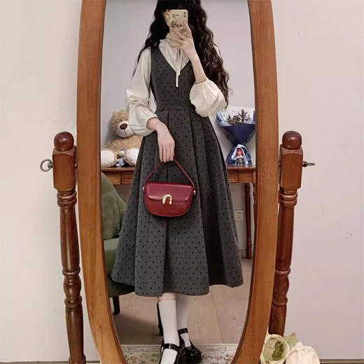 裁缝学苑AH144两件套衬衫穿搭背心裙一整套韩系背带连衣裙纸样女装服装打板 商品图4