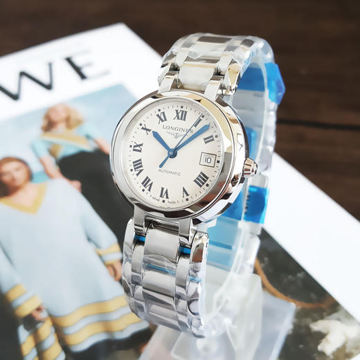 【99新】LONGINES 浪琴L8.113.4.71.6自动机械机芯日期显示30MM（女款）心月系列精钢060426AK12 商品图4