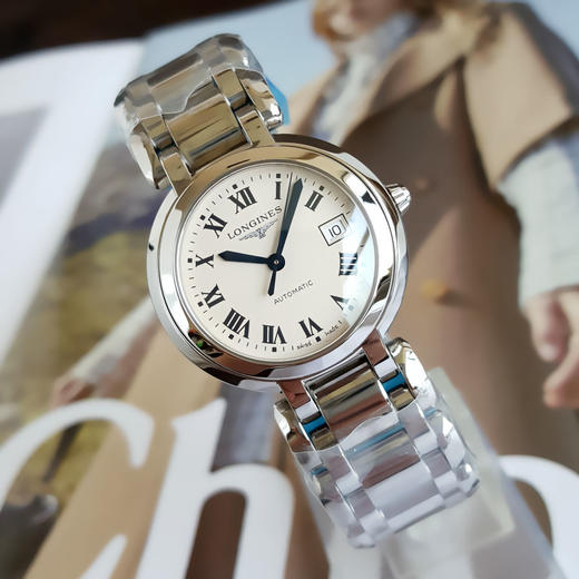 【99新】LONGINES 浪琴L8.113.4.71.6自动机械机芯日期显示30MM（女款）心月系列精钢060426AK12 商品图2