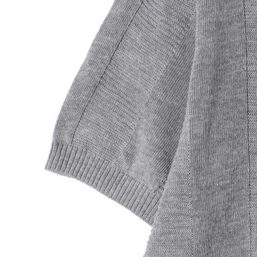 SDSA男装2026新款竖条肌理V领翻领短袖针织Polo衫宽松休闲上衣 商品图2