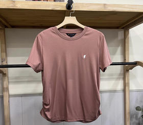 XY｜POLO WALK专柜正品女式水柔棉柔软抽褶休闲短袖T恤ah2w42e20217