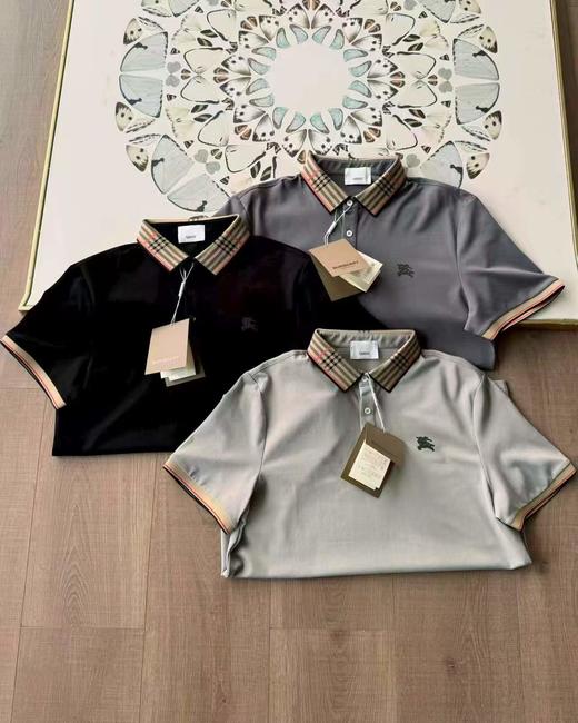 26SS巴宝莉经典条纹商务休闲Polo 商品图2