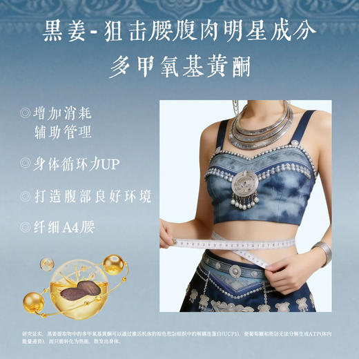 溯源机制【3.0 升级轻盈贴 黑姜燃脂开挂】后辰苗岭黑姜埋线贴 商品图4