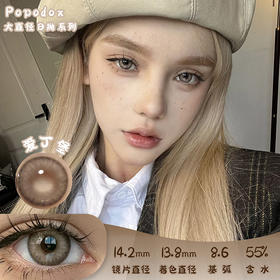 PAPADOX 爱丁堡 日抛 10片 14.2mm 着色13.8mm 基弧8.6 含水55% 新锐国货