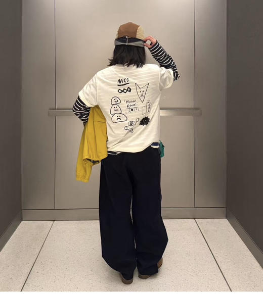 素安高*26春Coolmax艺术家涂鸦/邮差狗短袖Tee041108 商品图5