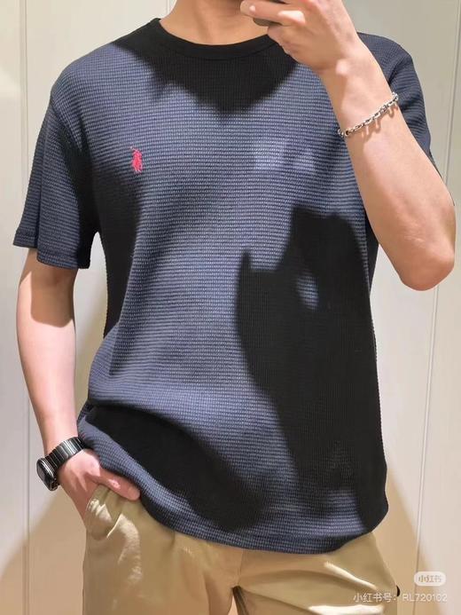 拉夫家华夫格圆领衫T恤 商品图3